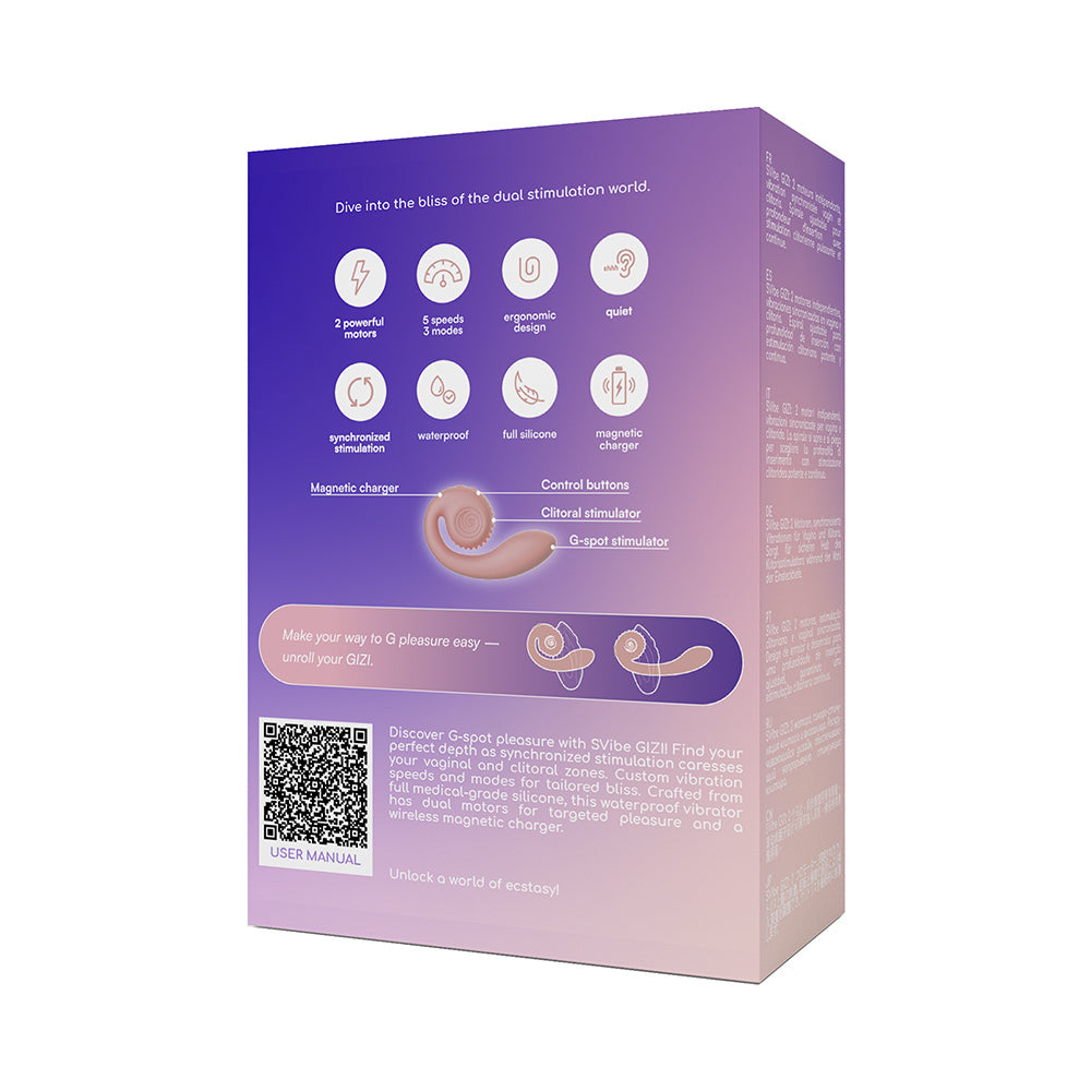 SNAIL VIBE - GIZI DUAL STIMULATOR PINK