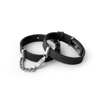 CRAVE ID CUFFS BLACK/SILVER