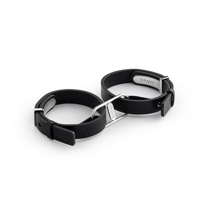 CRAVE ICON CUFFS BLACK/SILVER