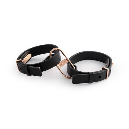 CRAVE ICON CUFFS BLACK/ROSE GOLD