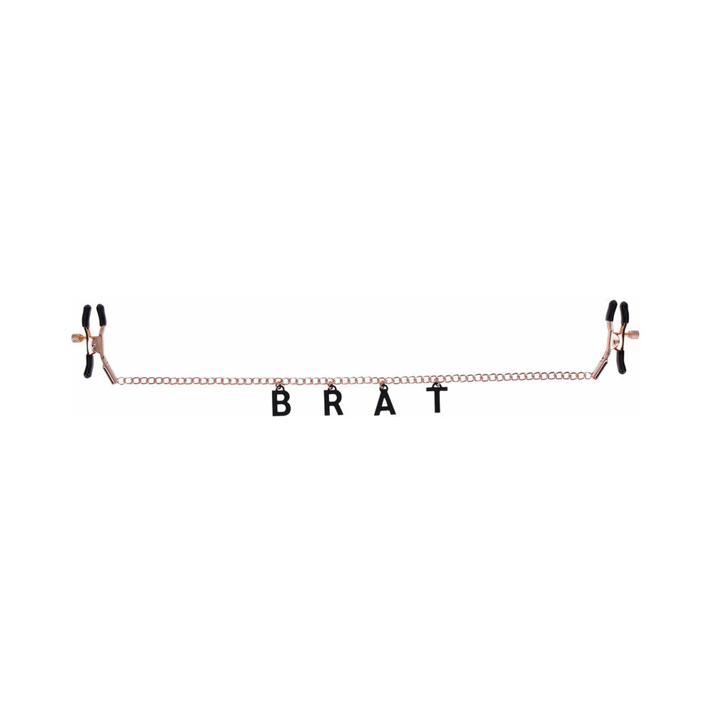 SPORTSHEETS SEX & MISCHIEF BRAT CHARMED NIPPLE CLAMPS