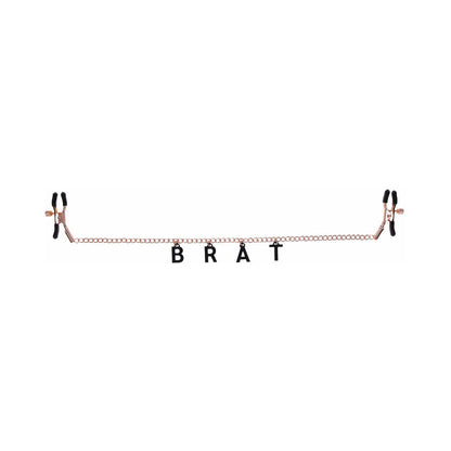 SPORTSHEETS SEX & MISCHIEF BRAT CHARMED NIPPLE CLAMPS