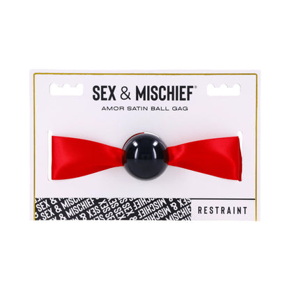 SPORTSHEETS SEX & MISCHIEF AMOR SATIN BALL GAG