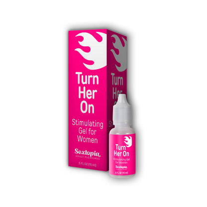 SEXTOPIA TURN HER ON STIMULATING GEL FOR WOMEN .5 OZ. BOTTLE