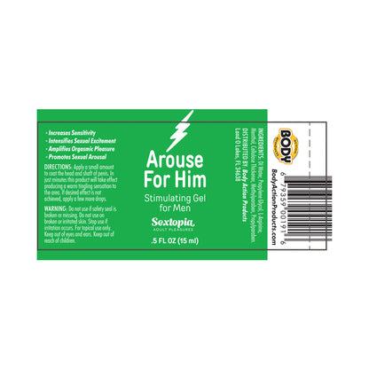 SEXTOPIA AROUSE FOR HIM STIMULATING GEL FOR MEN .5 OZ. BOTTLE