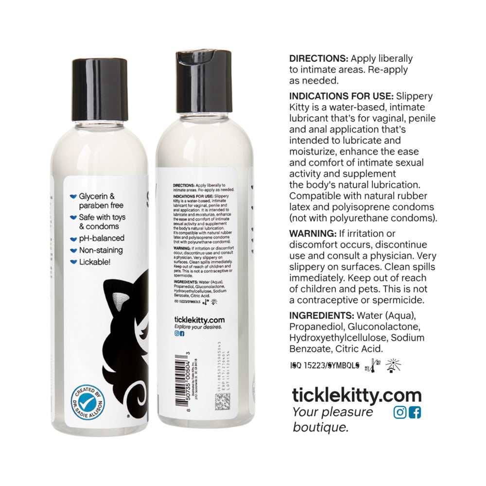 TICKLE KITTY - SLIPPERY KITTY WATER-BASED LUBRICANT 2 OZ.