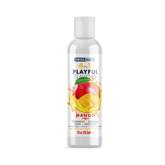 SWISS NAVY 4 IN 1 PLAYFUL FLAVORS MANGO 1 OZ.