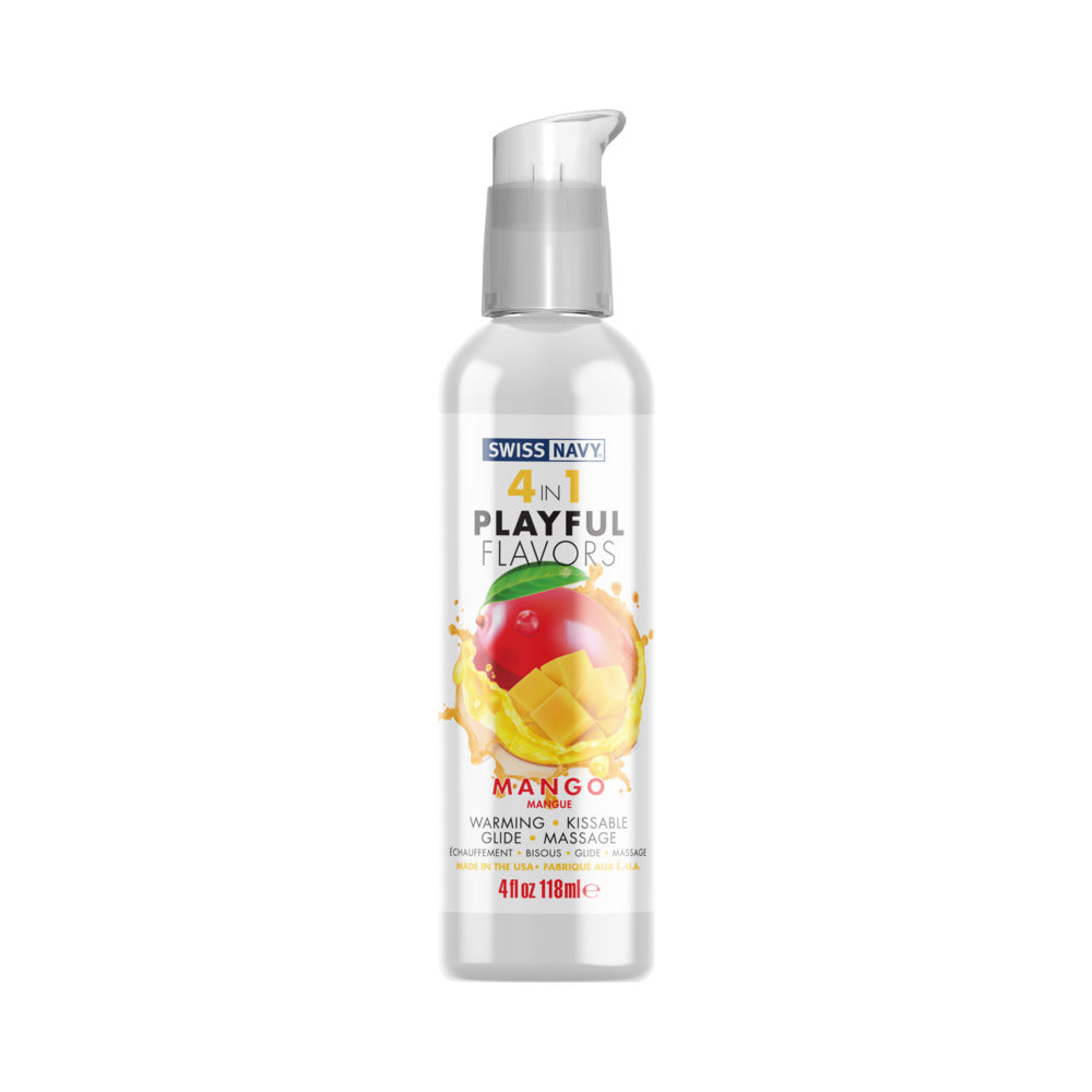 SWISS NAVY - 4 IN 1 PLAYFUL FLAVORS MANGO 4 OZ.