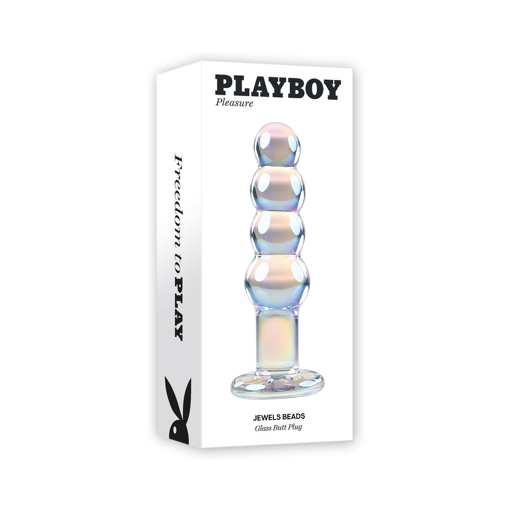 PLAYBOY JEWELS BEADS GLASS DILDO
