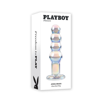 PLAYBOY JEWELS BEADS GLASS DILDO