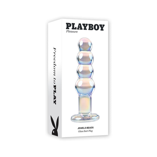 PLAYBOY JEWELS BEADS GLASS DILDO