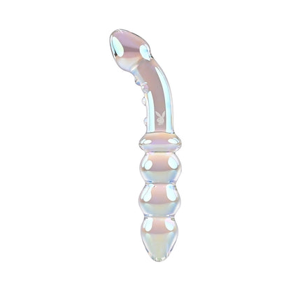 PLAYBOY JEWELS DOUBLE GLASS DILDO