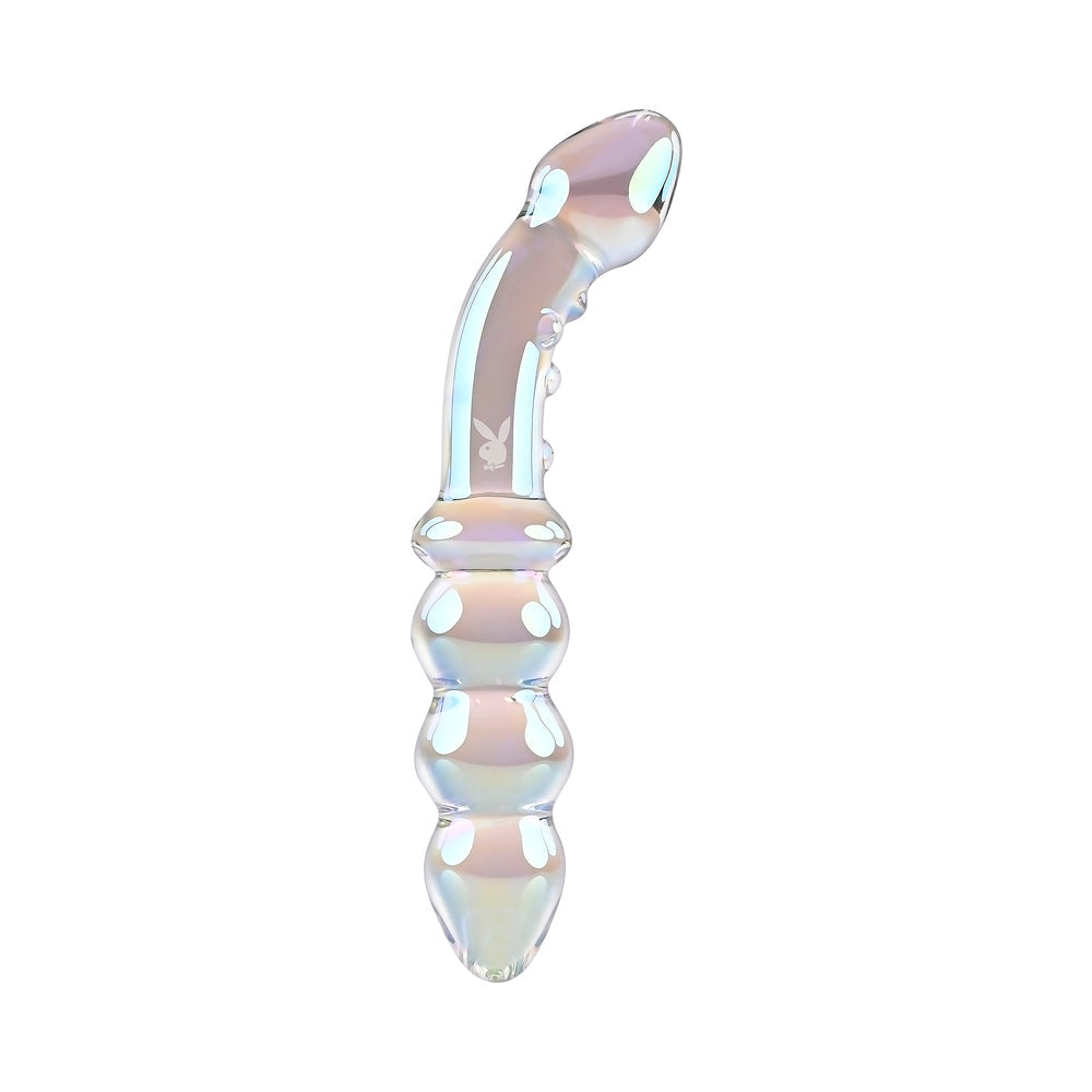 PLAYBOY JEWELS DOUBLE GLASS DILDO