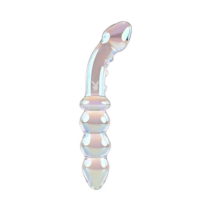 PLAYBOY JEWELS DOUBLE GLASS DILDO