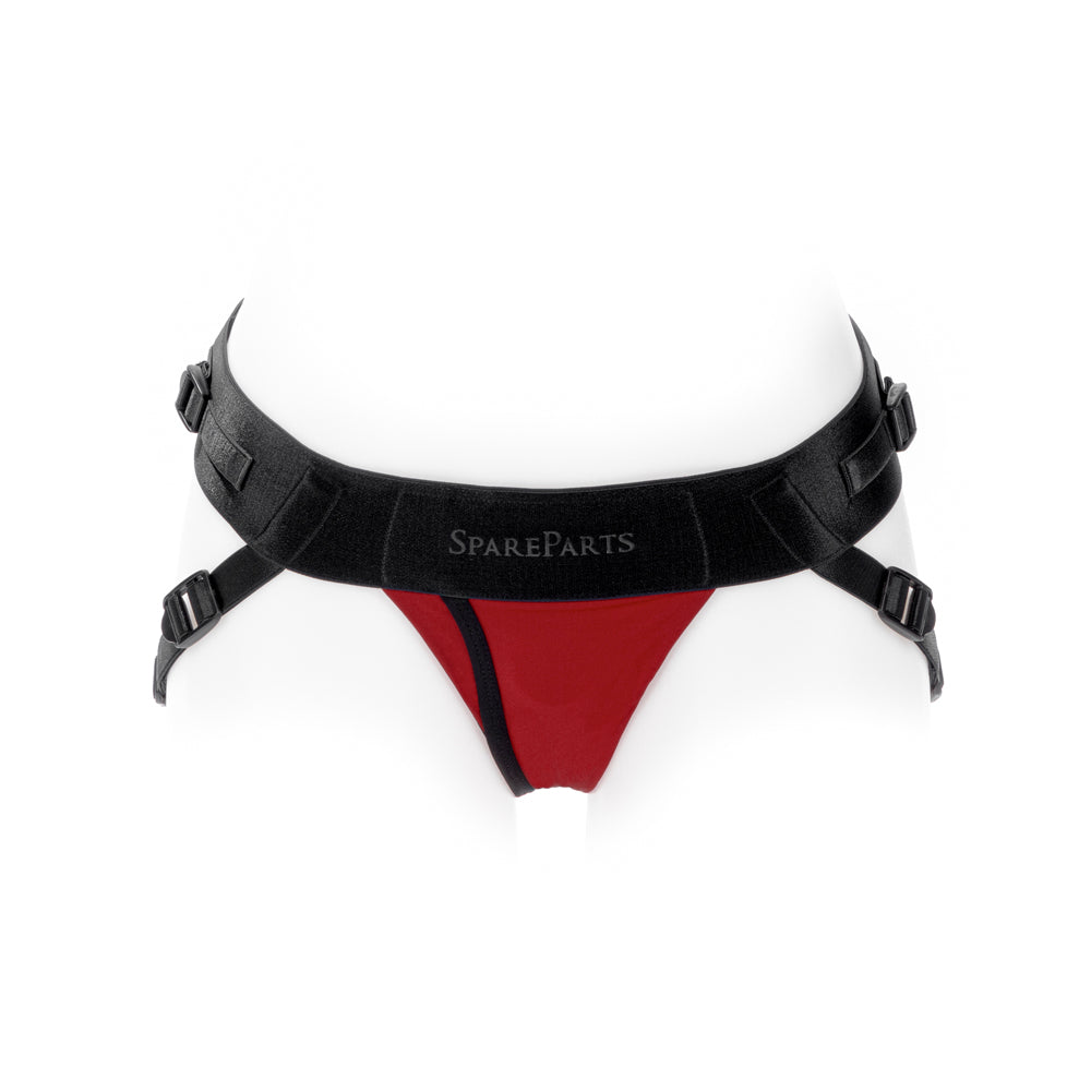 SPAREPARTS - JOQUE COVER UNDERWEAR HARNESS RED (DOUBLE STRAP) SIZE B NYLON