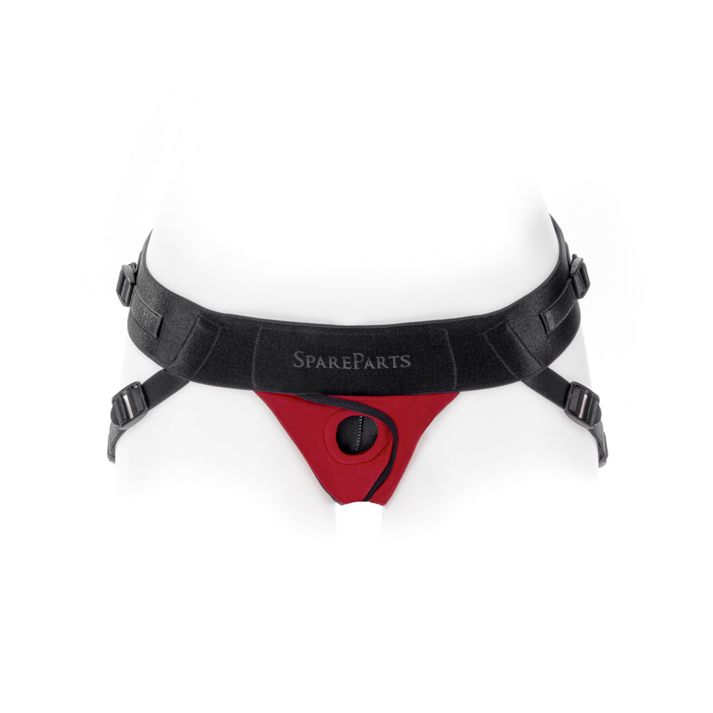 SPAREPARTS - JOQUE COVER UNDERWEAR HARNESS RED (DOUBLE STRAP) SIZE B NYLON