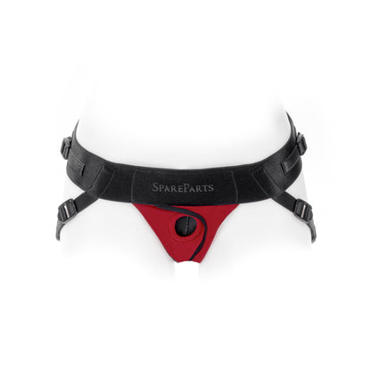 SPAREPARTS - JOQUE COVER UNDERWEAR HARNESS RED (DOUBLE STRAP) SIZE B NYLON