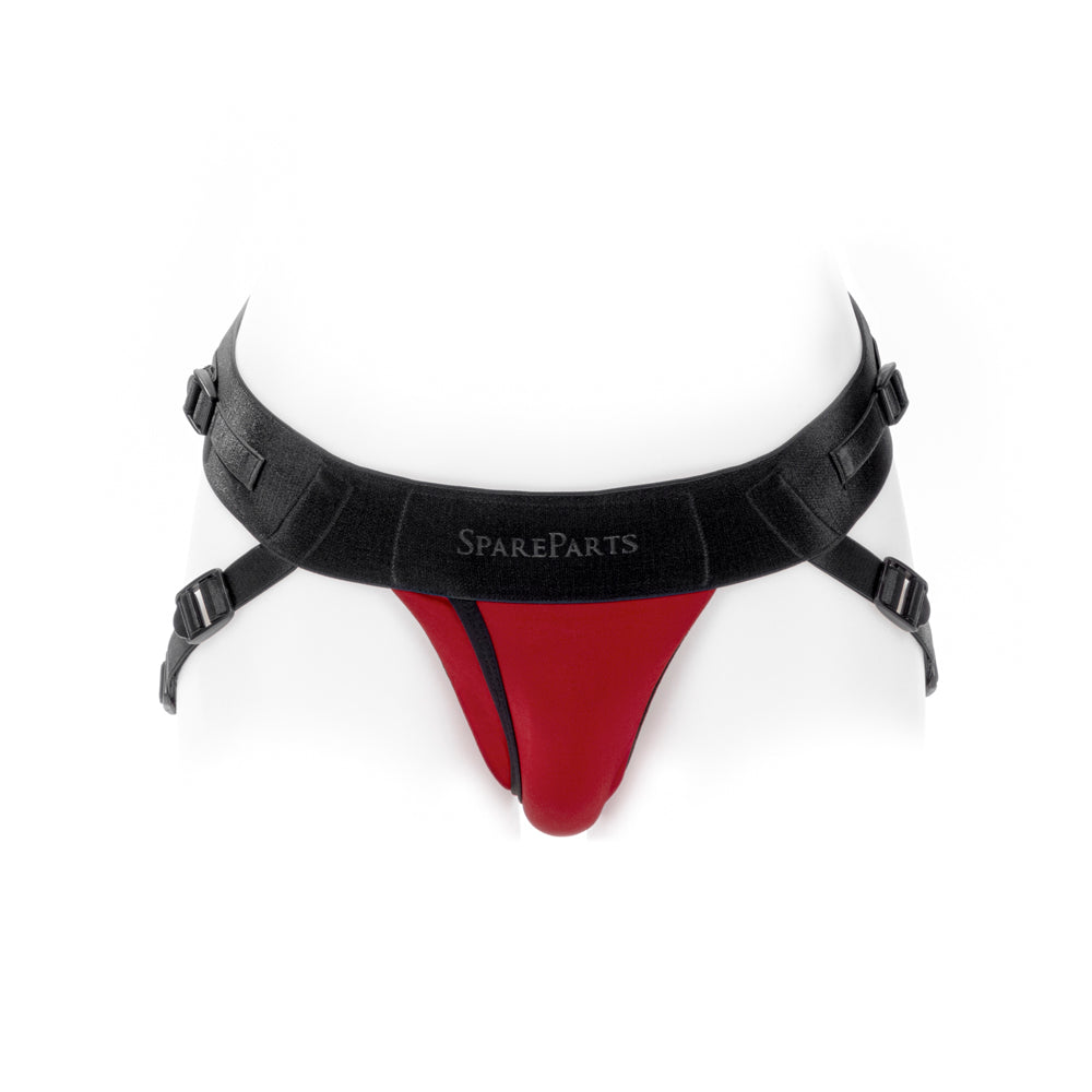 SPAREPARTS - JOQUE COVER UNDERWEAR HARNESS RED (DOUBLE STRAP) SIZE B NYLON