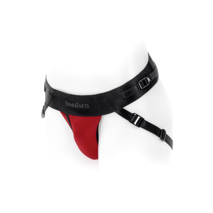 SPAREPARTS - JOQUE COVER UNDERWEAR HARNESS RED (DOUBLE STRAP) SIZE B NYLON