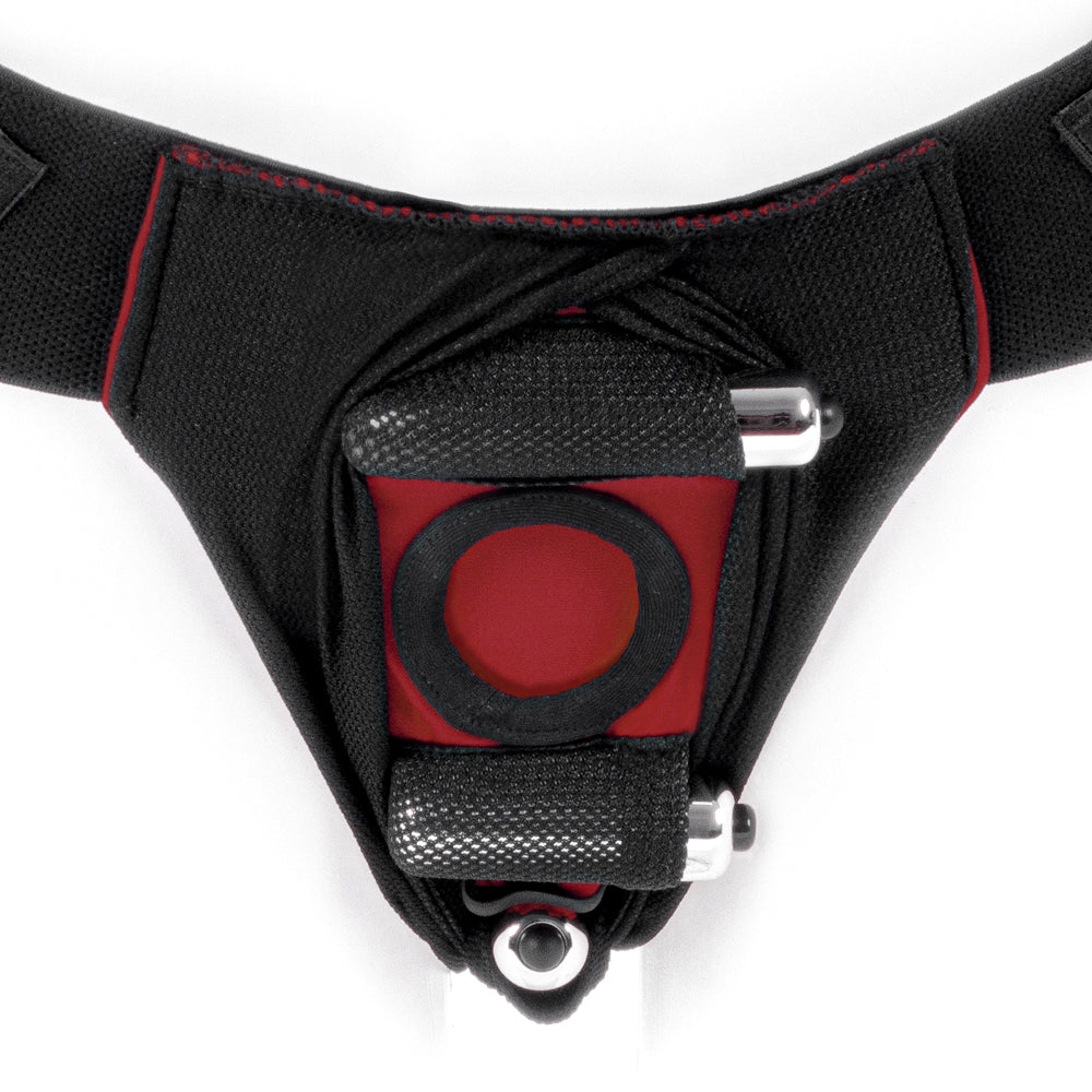 SPAREPARTS - JOQUE COVER UNDERWEAR HARNESS RED (DOUBLE STRAP) SIZE B NYLON