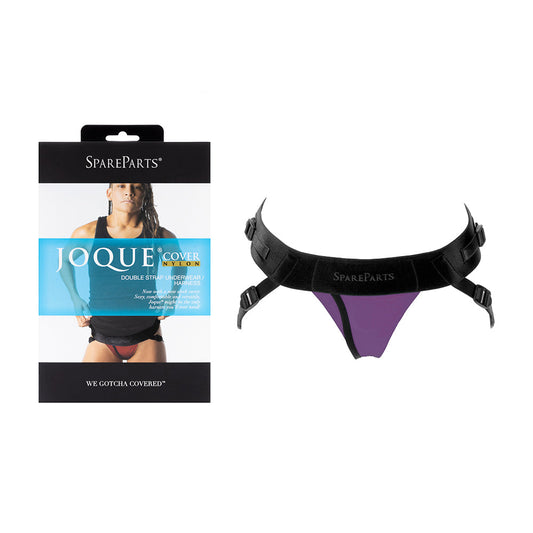 SPAREPARTS JOQUE COVER UNDERWEAR HARNESS PURPLE (DOUBLE STRAP) SIZE B NYLON