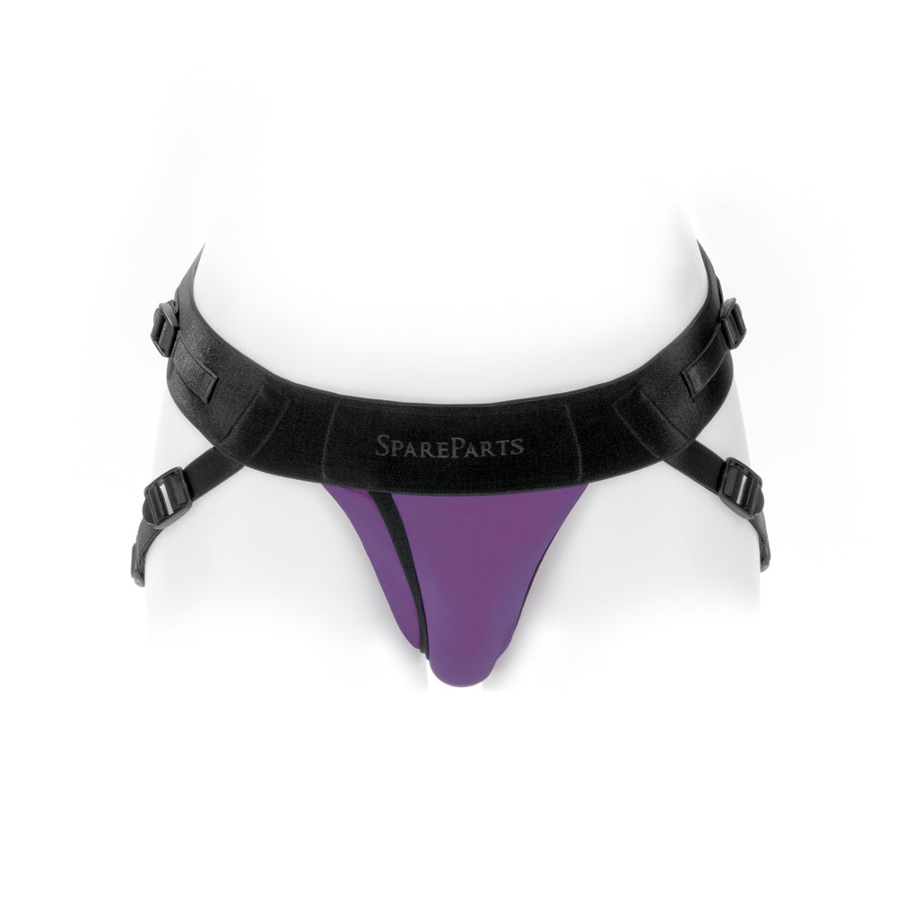 SPAREPARTS JOQUE COVER UNDERWEAR HARNESS PURPLE (DOUBLE STRAP) SIZE B NYLON