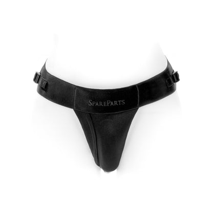 SPAREPARTS THEO COVER UNDERWEAR HARNESS BLACK (SINGLE STRAP) SIZE B NYLON