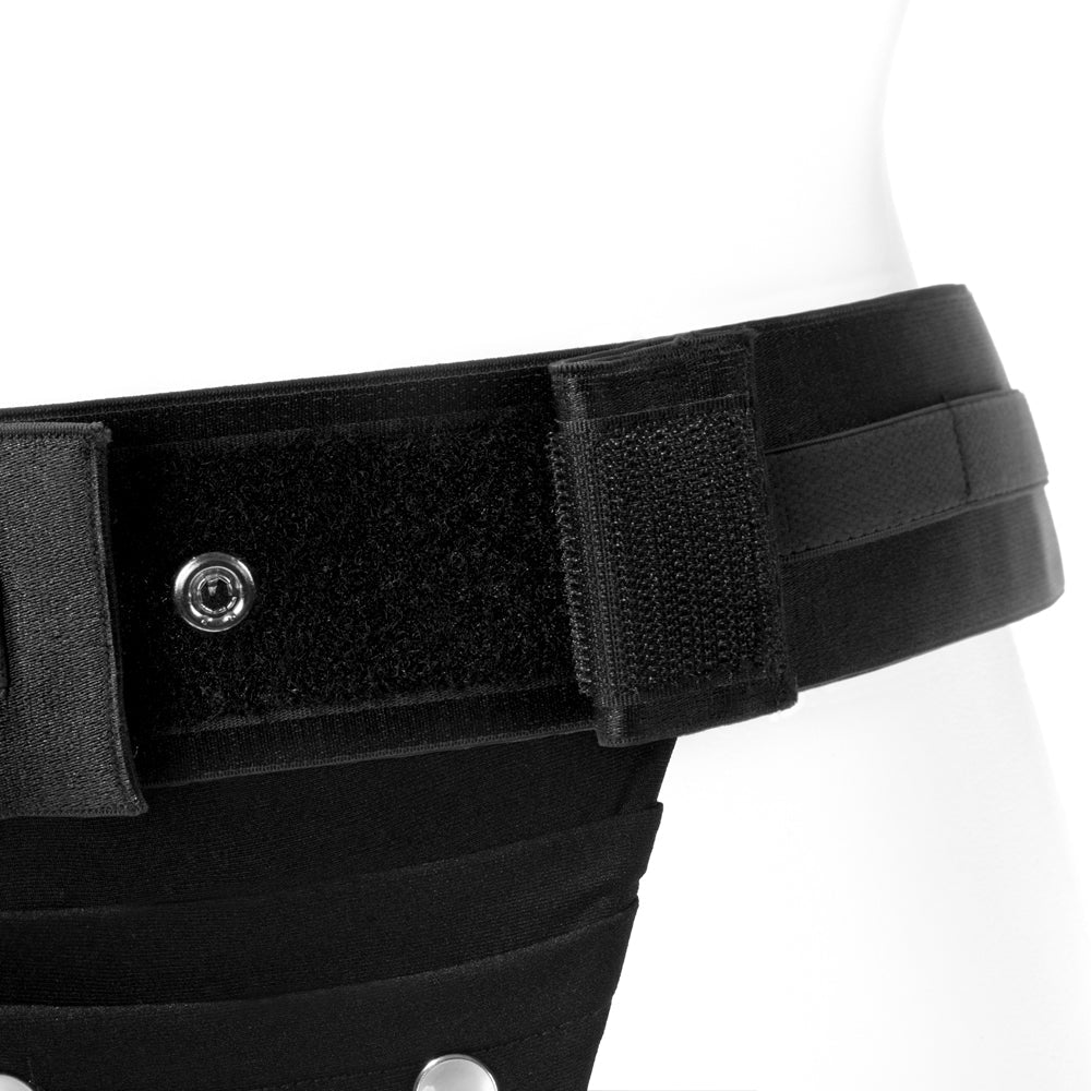 SPAREPARTS THEO COVER UNDERWEAR HARNESS BLACK (SINGLE STRAP) SIZE B NYLON