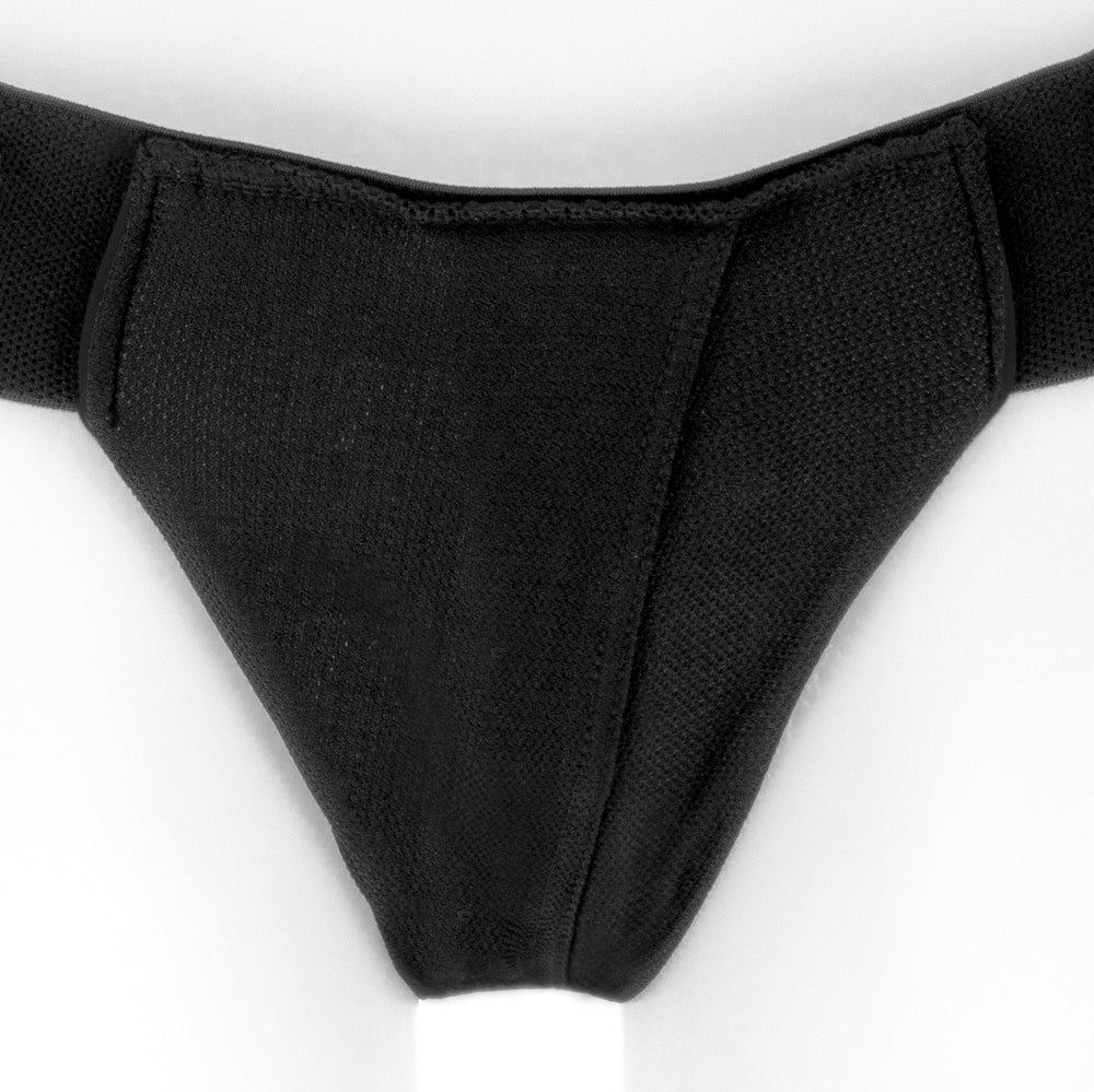 SPAREPARTS THEO COVER UNDERWEAR HARNESS BLACK (SINGLE STRAP) SIZE B NYLON