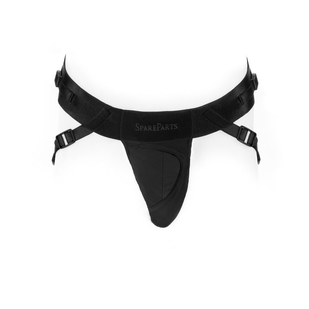 SPAREPARTS DEUCE COVER UNDERWEAR HARNESS BLACK (DOUBLE STRAP) SIZE B NYLON