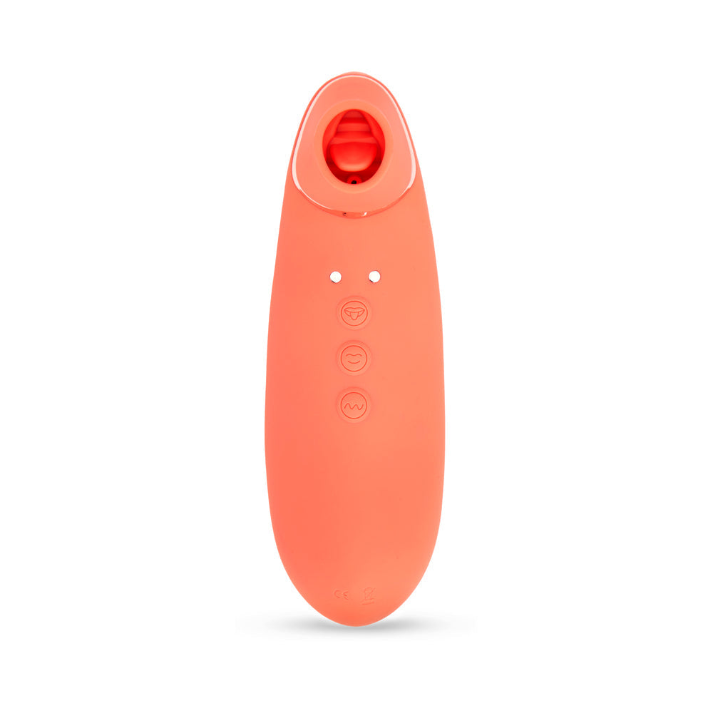 NU SENSUELLE TRINITII 3-IN-1 SUCTION TONGUE VIBE CORAL
