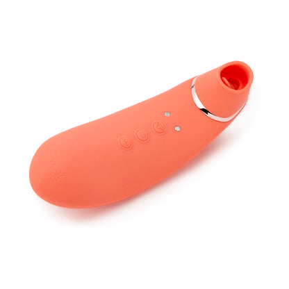 NU SENSUELLE TRINITII 3-IN-1 SUCTION TONGUE VIBE CORAL