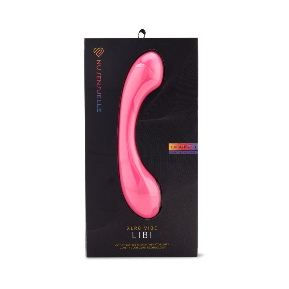 NU SENSUELLE LIBI XLR8 FLEXIBLE G-SPOT VIBE DEEP PINK