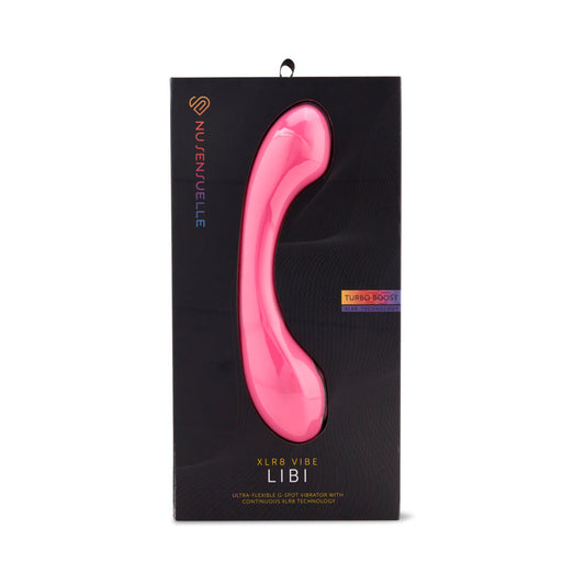 NU SENSUELLE LIBI XLR8 FLEXIBLE G-SPOT VIBE DEEP PINK