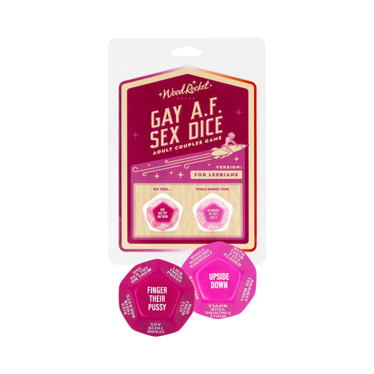 WOOD ROCKET - GAY AF SEX DICE: LESBIANS