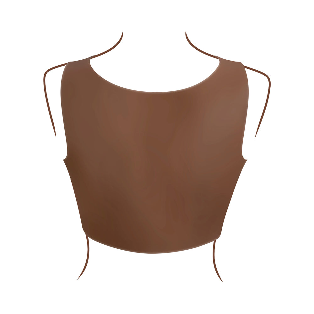 GENDER X UNDERGARMENTS PLATE E-CUP SILICONE DARK