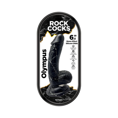 HOTT PRODUCTS - ROCK COCKS OLYMPUS MARBLE SILICONE DILDO 6.5 IN.