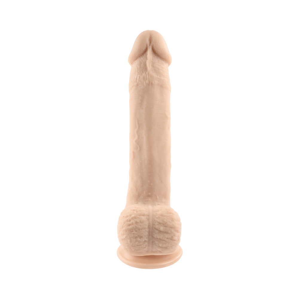 SELOPA NATURAL FEEL FLEXSKIN BENDABLE DILDO WITH MOVING MATERIAL 7 IN. LIGHT