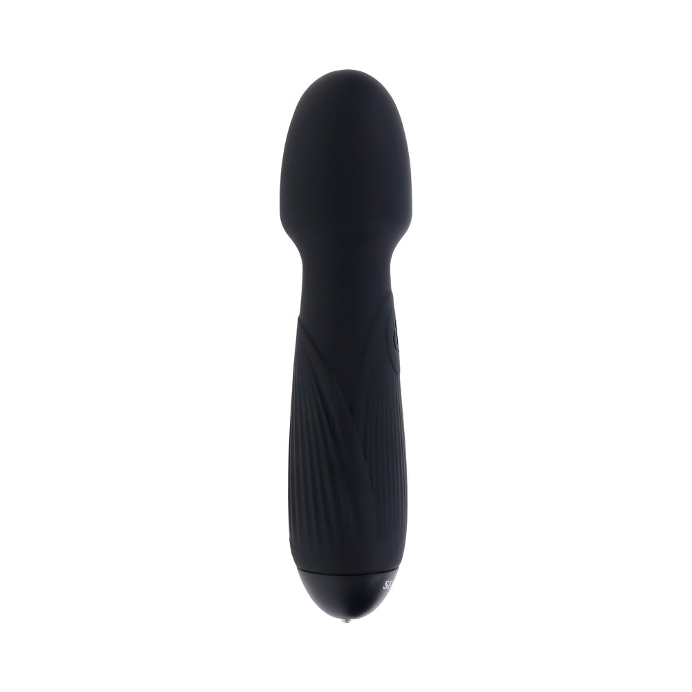 SELOPA POWER TRIP RECHARGEABLE VIBRATING WAND SILICONE BLACK