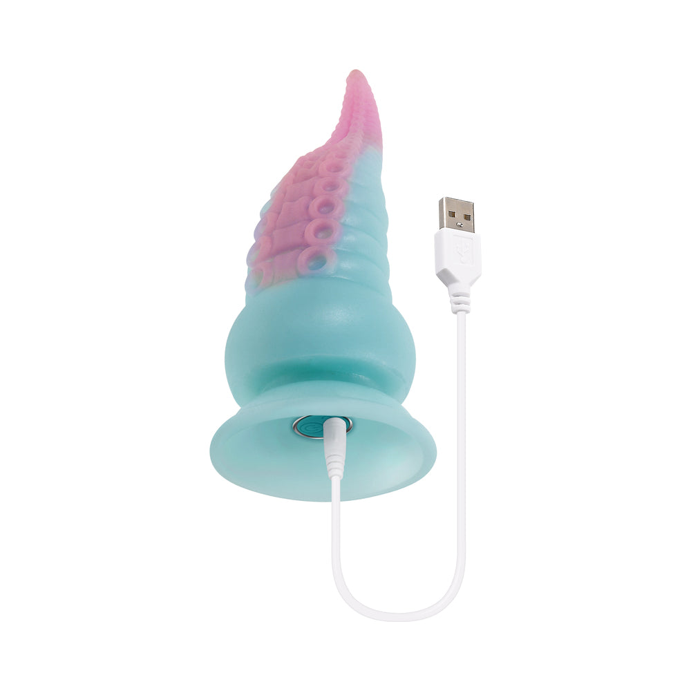 SELOPA - STUCK ON YOU RECHARGEABLE VIBRATING DILDO SILICONE MULTICOLOR