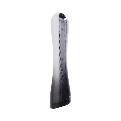 SELOPA - VIBRADOR RECARGABLE SILVERADO PLÁSTICO ABS Y SILICONA PLATA/NEGRO
