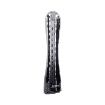 SELOPA - VIBRADOR RECARGABLE SILVERADO PLÁSTICO ABS Y SILICONA PLATA/NEGRO