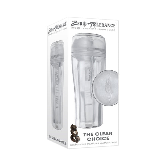ZERO TOLERANCE THE CLEAR CHOICE STROKER TPE CLEAR