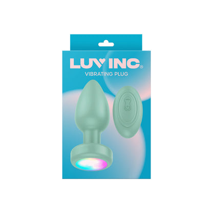 LUV INC PR17: VIBRATING PLUG WITH REMOTE GREEN