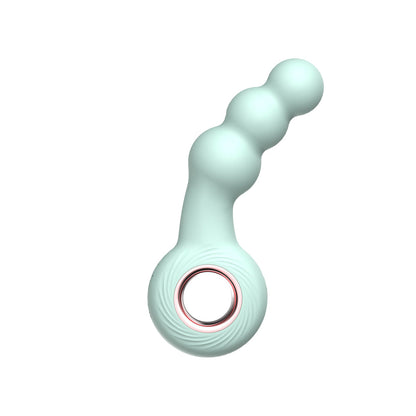 LUV INC BR15: BEADED RING VIBE GREEN