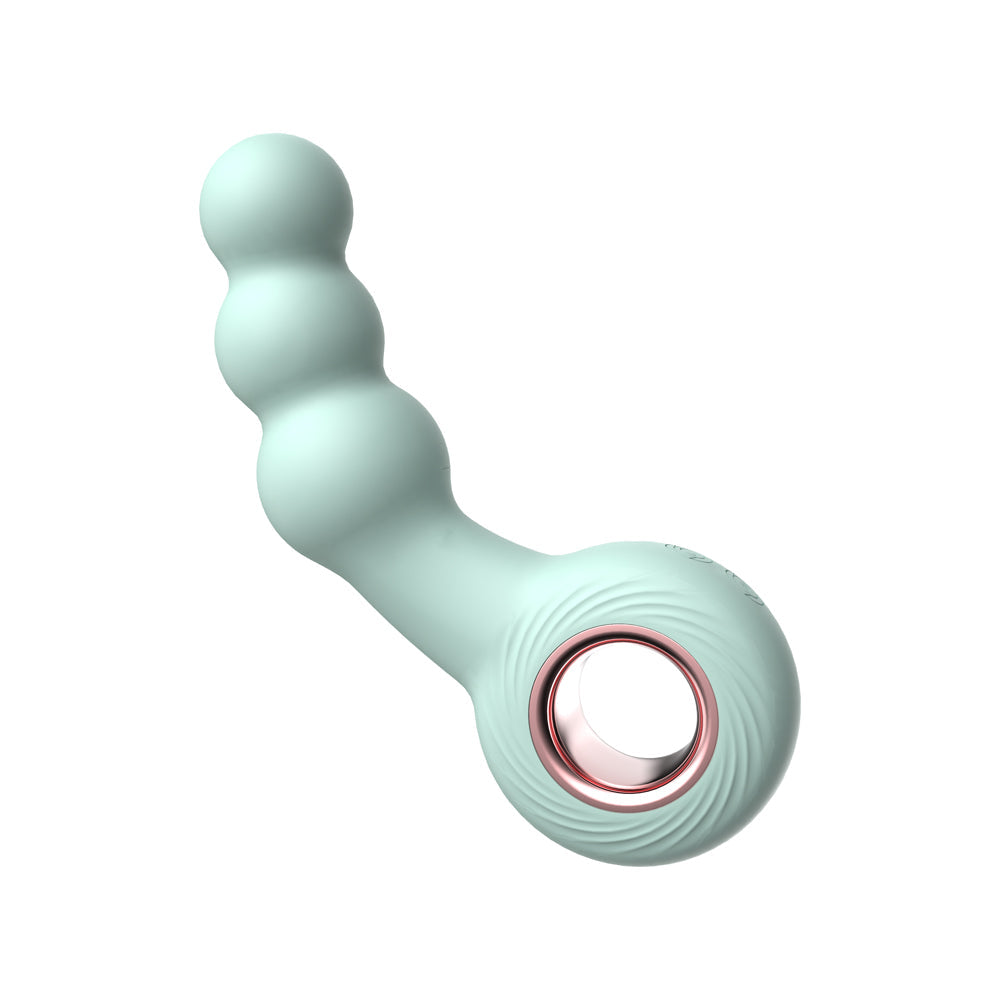 LUV INC BR15: BEADED RING VIBE GREEN