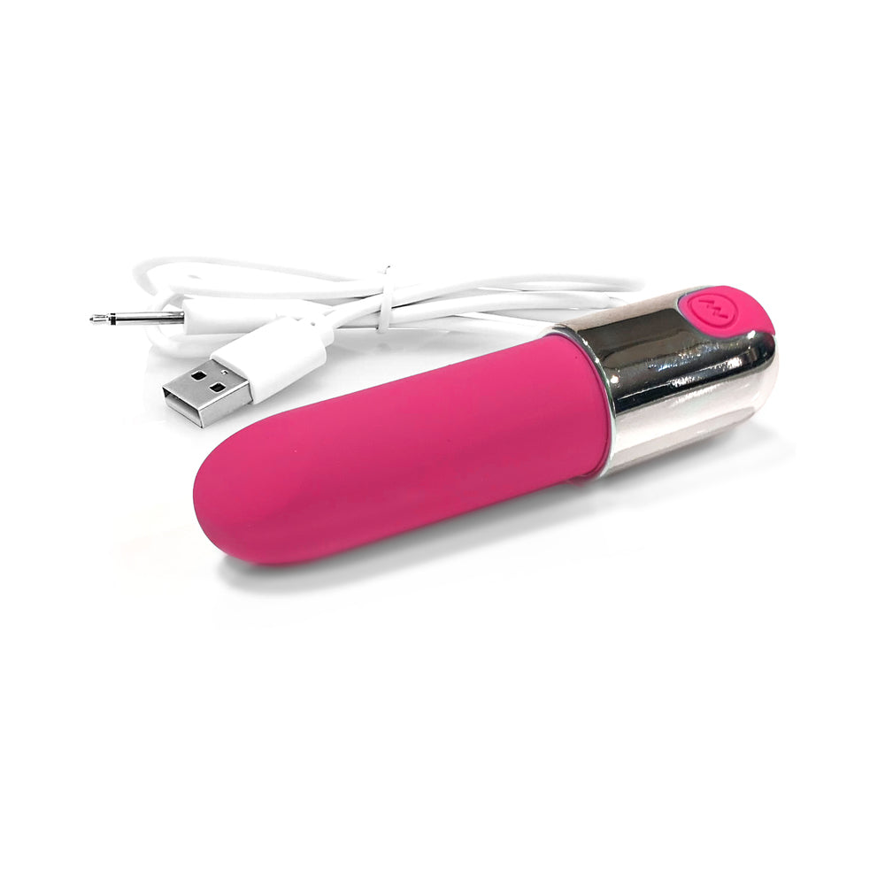 NIXIE SMOOCH RECHARGEABLE LIPSTICK BULLET VIBRATOR PINK OMBRE