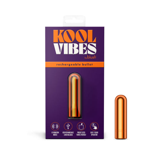 KOOL VIBES RECHARGEABLE MINI BULLET TANGERINE