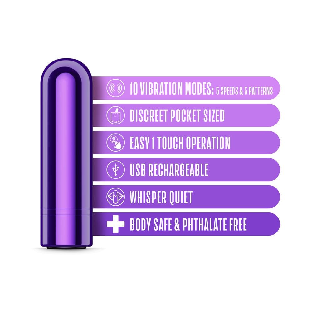 KOOL VIBES RECHARGEABLE MINI BULLET GRAPE