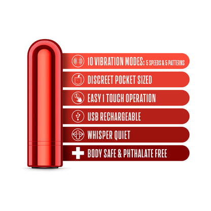 KOOL VIBES RECHARGEABLE MINI BULLET CHERRY